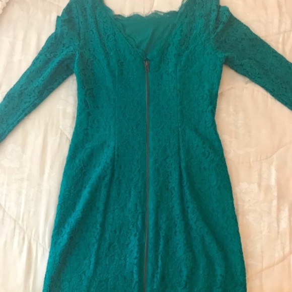 Adrienna Papell Emerald Green Cocktail Dress - Picture 3 of 4